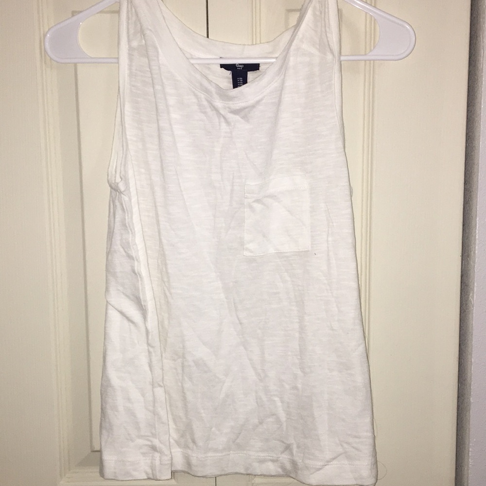 white tank top